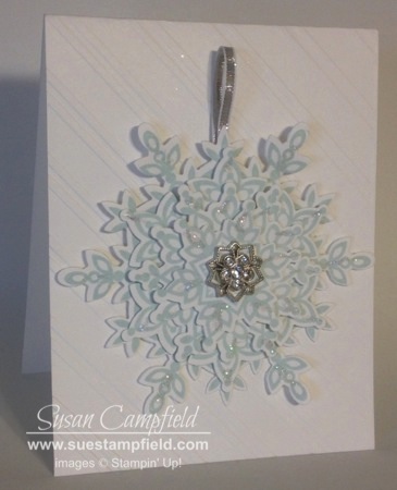 Festive Flurries Snowflake Card with removable ornament3-imp