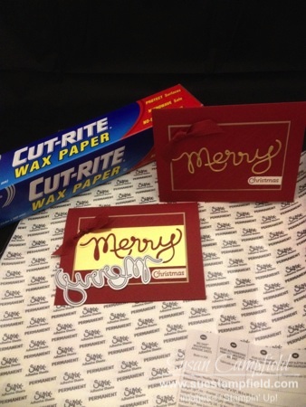 Merry in Gold Foil with Expression Thinlits4-imp