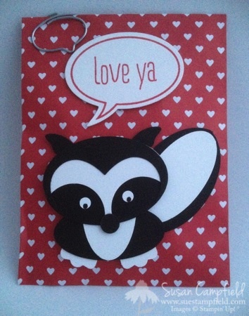 Punch Art Skunk with Just Sayin' and Word Bubble Framelits1-imp