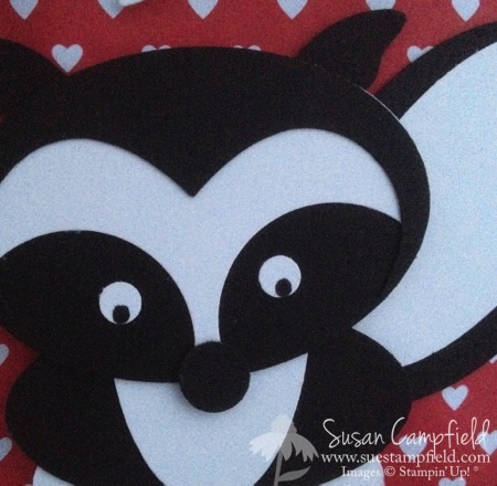 Punch Art Skunk with Just Sayin' and Word Bubble Framelits3-imp