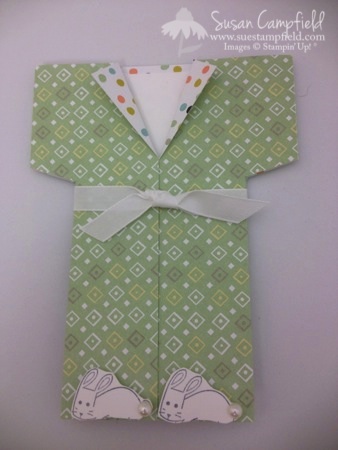 Bunny Slipper Pajama Card with Sweet Sorbet and Life In The Forest5-imp