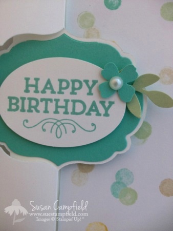 Birthday Flip card with Label Card Thinlit and Lullaby1-imp