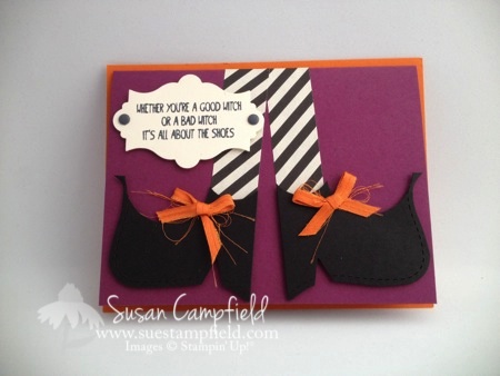 Tee-Hee-Hee Witch Shoes with Top Note Die02-imp