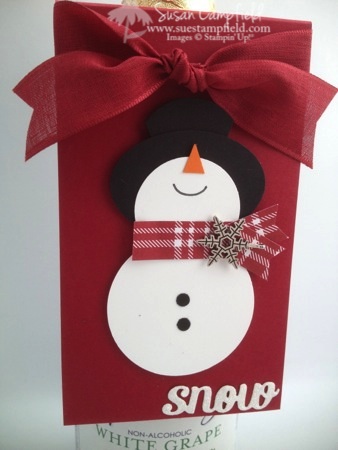 Punch Art Snowman Bottle Tag and Card2-imp Punch Art Snowman Bottle Tag and Card2-imp