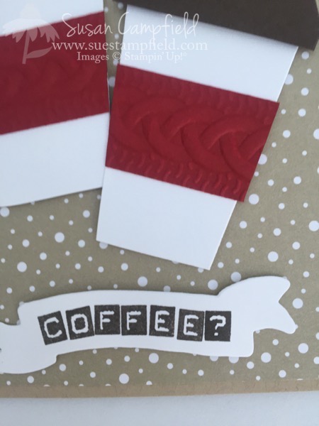 Coffee Cup Card With Home Sweet Home Thinlits Dies - 1 Coffee Cup Card With Home Sweet Home Thinlits Dies - 1