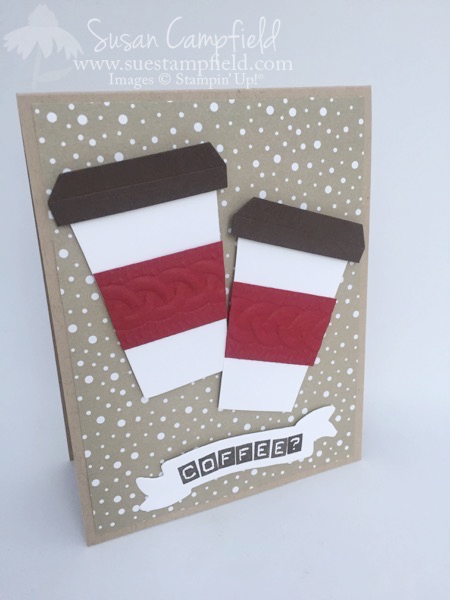 Coffee Cup Card With Home Sweet Home Thinlits Dies - 5 Coffee Cup Card With Home Sweet Home Thinlits Dies - 5