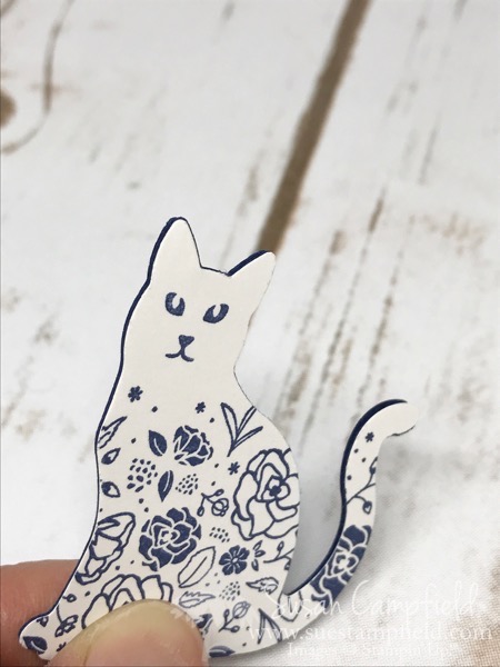 Floral Spooky Cat with Wood Words Navy - 5 Floral Spooky Cat with Wood Words Navy - 5