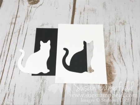 Floral Spooky Cat with Wood Words Navy - 8 Floral Spooky Cat with Wood Words Navy - 8