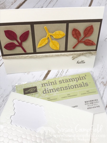 Painted Harvest Autumn Card with Leaf Punch - 4