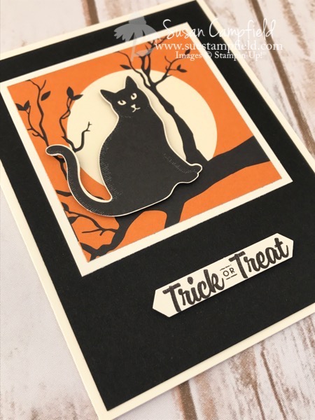 Super Simple Halloween Card with Spooky Night and Spooky Cat - 3