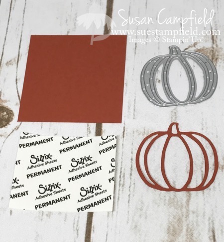 Fall Card with Patterned Pumpkins Foil Frenzy Copper Foil - 1