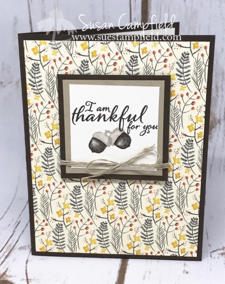 Painted Harvest Acorn with Autumn Harvest Designer Series Paper - 3