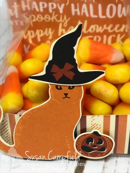 Hallloween Spooky Cat Gusseted Lined Treat Bag - 3