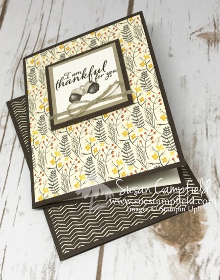 Painted Harvest Acorn with Autumn Harvest Designer Series Paper - 1 (1)