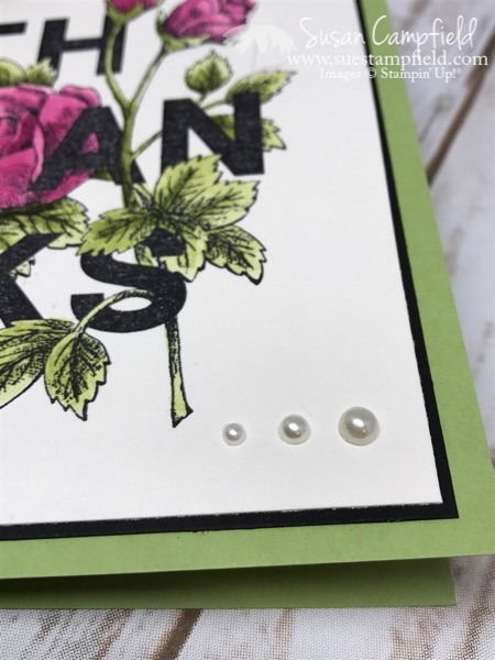 Floral Statements Thanks with Vintage Crochet Trim - 3