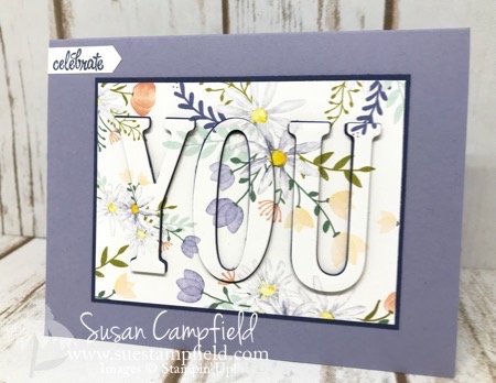 Two Tier Eclipse Technique With Stampin' Up! Large Letter Framelits Dies - 2