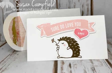 Hedgehugs Sure Do Love You Narrow Note Cards Stampin' Up! - 2
