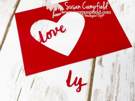Love You Card with Lovely Words and Celebrate You Thinlits Dies - 2