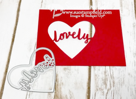 Love You Card with Lovely Words and Celebrate You Thinlits Dies - 2