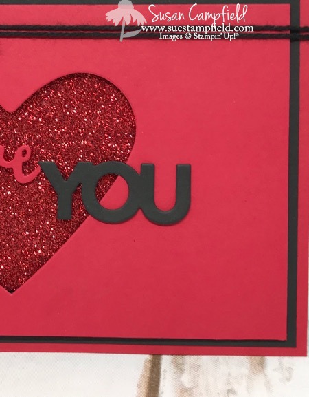 Love You Card with Lovely Words and Celebrate You Thinlits Dies - 2