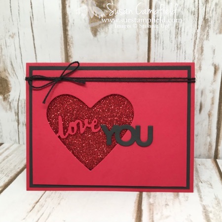 Love You Card with Lovely Words and Celebrate You Thinlits Dies - 2
