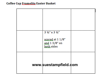 Tiny Easter Basket with Coffee Cup Framelits