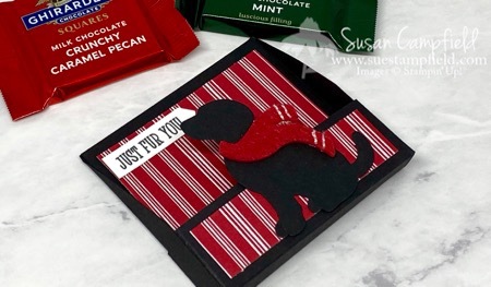 Christmas Dog Ghirardelli Treat Holder - 6 Christmas Dog Ghirardelli Treat Holder - 6