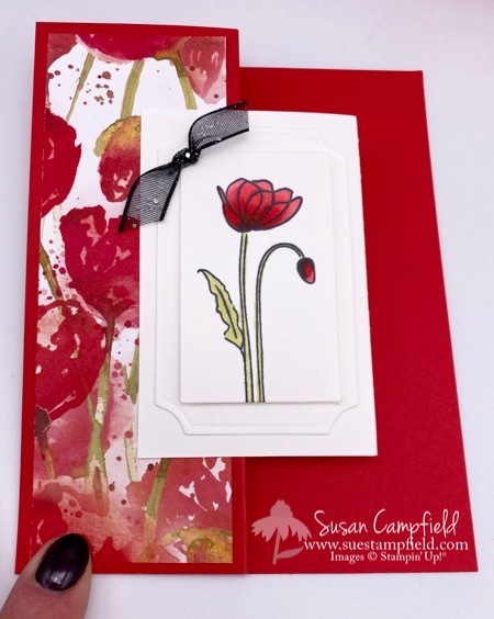 Double Z Fold Painted Poppies0006
