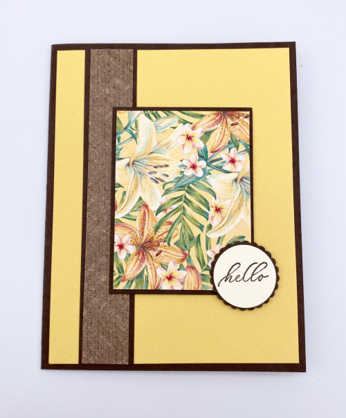 Tutorial Timeless Tropical Trio of Cards - 3