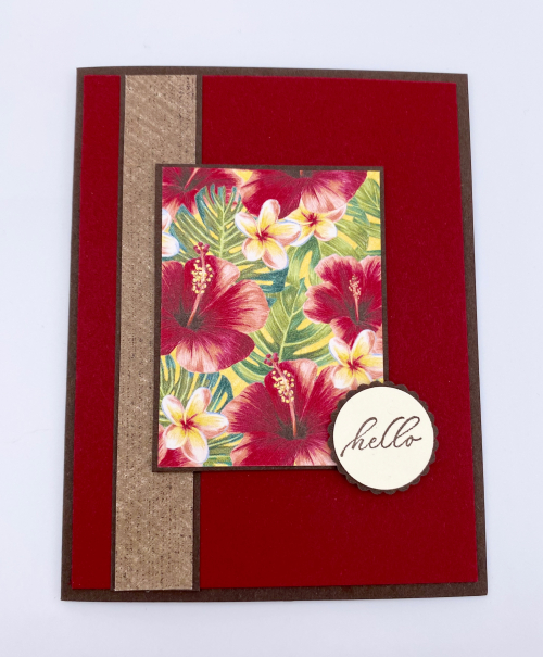 Tutorial Timeless Tropical Trio of Cards - 3