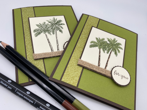 Tutorial Timeless Tropical Trio of Cards - 3