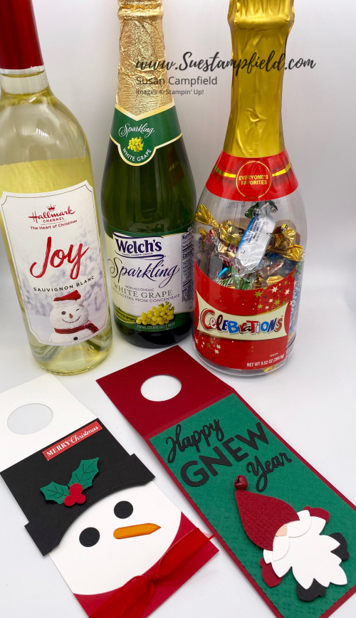 Gnome Wine Tag Happy Gnew Year - 1