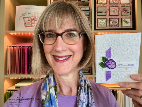 Stampin' Up! Pansy Patch Love You Much in Purple - 2 (2)