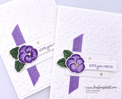 Stampin' Up! Pansy Patch Love You Much in Purple - 1 (4)