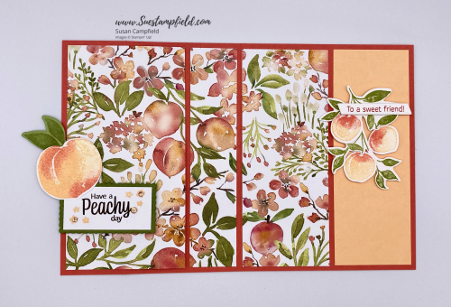 You're A Peach Scenery 3-Panel Z Fold Card - 2