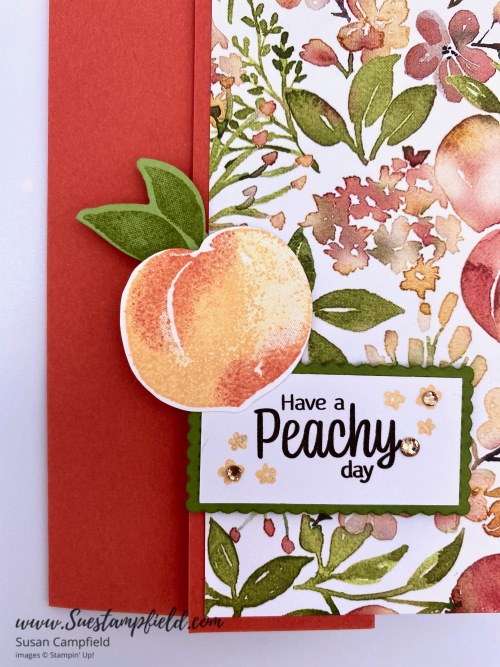 You're A Peach Scenery 3-Panel Z Fold Card - 2