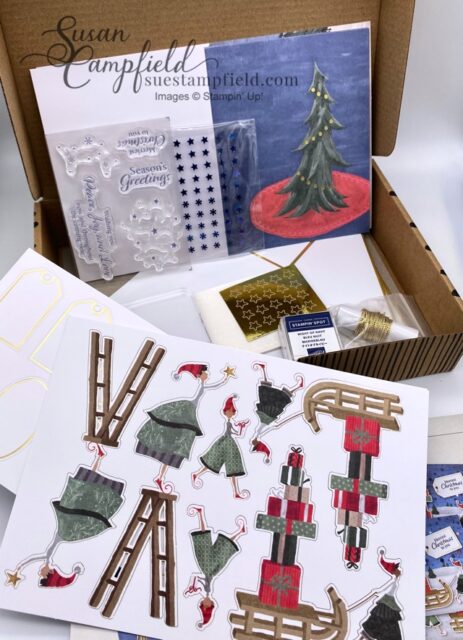 Christmas Whimsy Card Kit make 8 cards