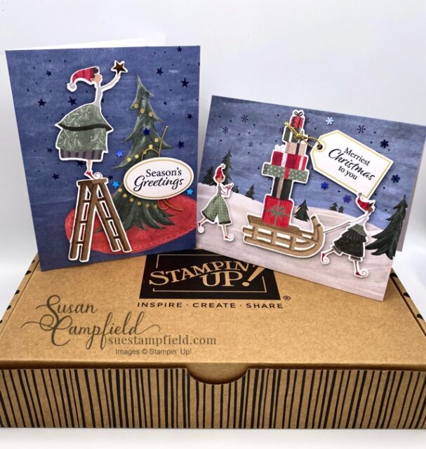 Christmas Whimsy Card Kit make 8 cards
