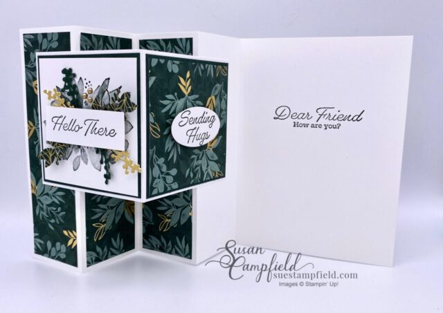 Looking for a new creative fun fold card? Try this gorgeous and yet simple WV Fancy Fun Fold card made with the Eden's Garden Collection.
