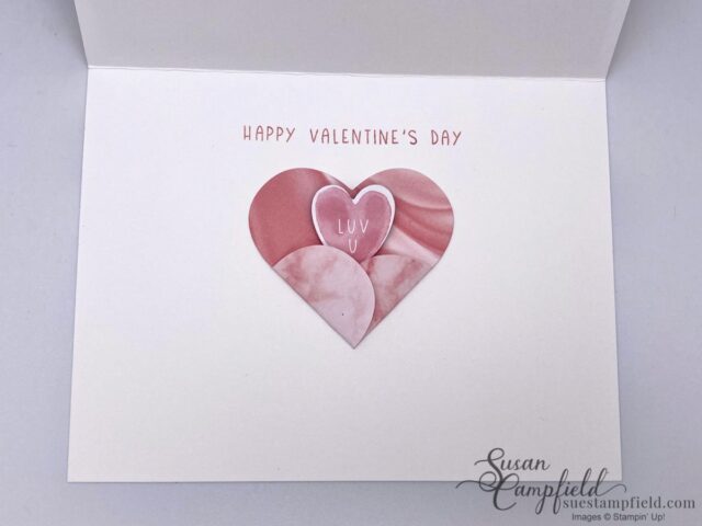 Use the pocket die in the Sweet Talk Dies to create a cute heart shaped pocket