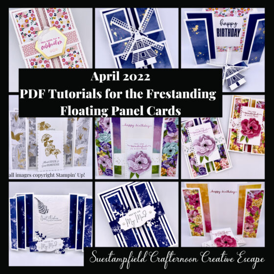 Freestanding Floating Panels Card Tutorial Bundle - April 2022 Crafternoon