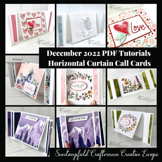 Horizontal Curtain Call Card Tutorial Bundle