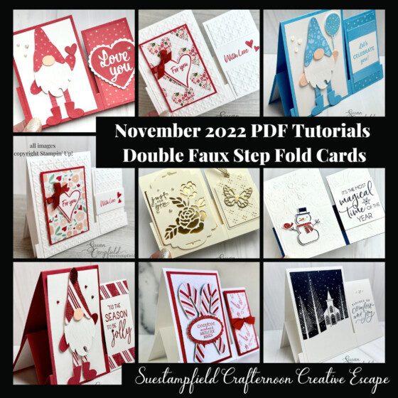 Double Faux Step Fold Card Tutorial Bundle